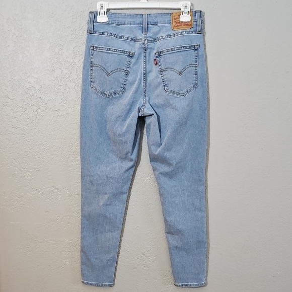 Levi's 721 High Rise Skinny Light Wash Jeans Womens Size 29 Stretchy - Picture 5 of 9